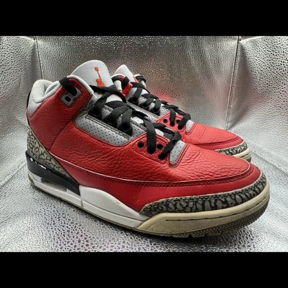 RARE 🚀 Size 8 - Nike Air Jordan 3 Retro SE Red Ck5692-600 Basketball Sneaker - Picture 1 of 12